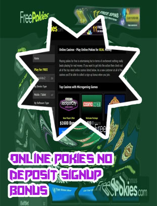 Real online pokies free signup bonus